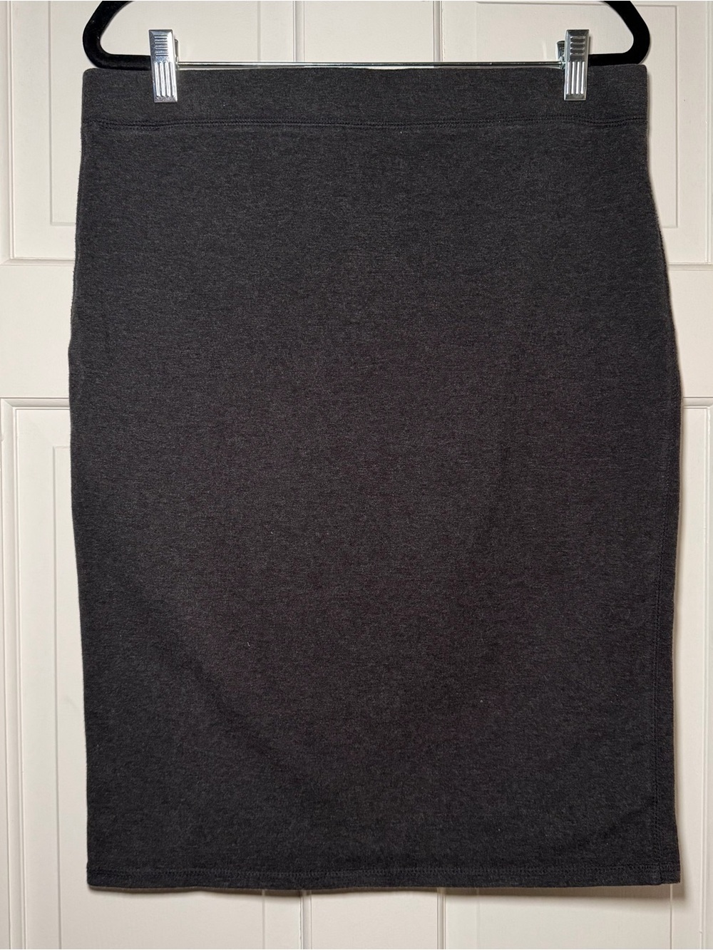 Old Navy Stretchy Cotton Heather Charcoal Pencil Skirt size M